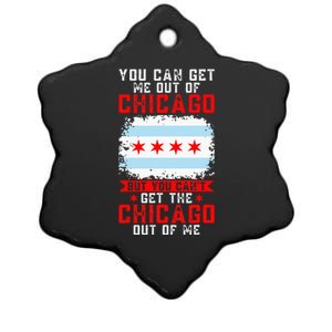 Chicago Born You Can'T Get The Chicago Out Of Me Ceramic Star Ornament