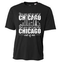 Chicago Born You Can'T Get The Chicago Out Of Me Cooling Performance Crew T-Shirt