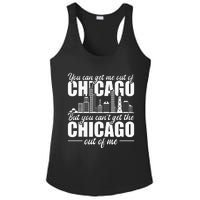 Chicago Born You Can'T Get The Chicago Out Of Me Ladies PosiCharge Competitor Racerback Tank