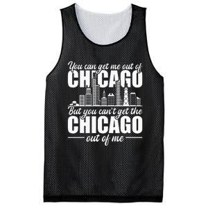 Chicago Born You Can'T Get The Chicago Out Of Me Mesh Reversible Basketball Jersey Tank