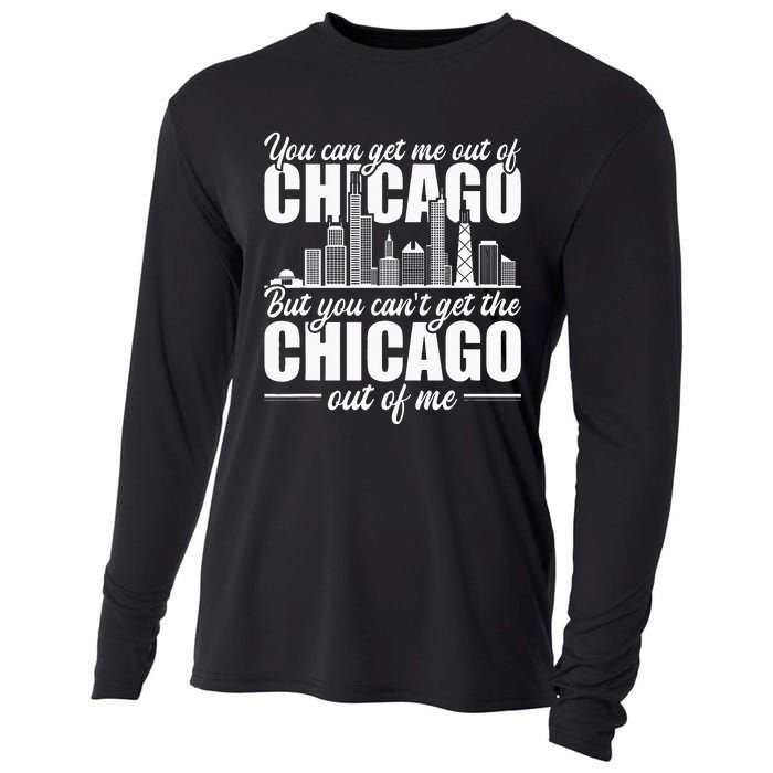 Chicago Born You Can'T Get The Chicago Out Of Me Cooling Performance Long Sleeve Crew