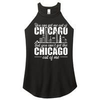 Chicago Born You Can'T Get The Chicago Out Of Me Women's Perfect Tri Rocker Tank