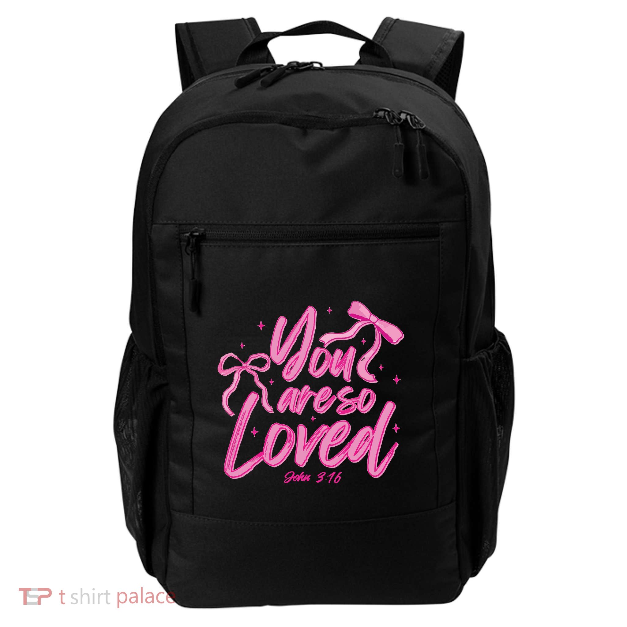 Coquette Bow You Are So Loved Backpack