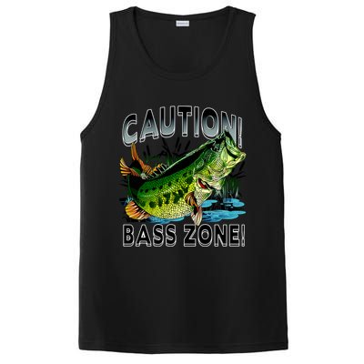 Caution Bass Zone Funny Fishing PosiCharge Competitor Tank