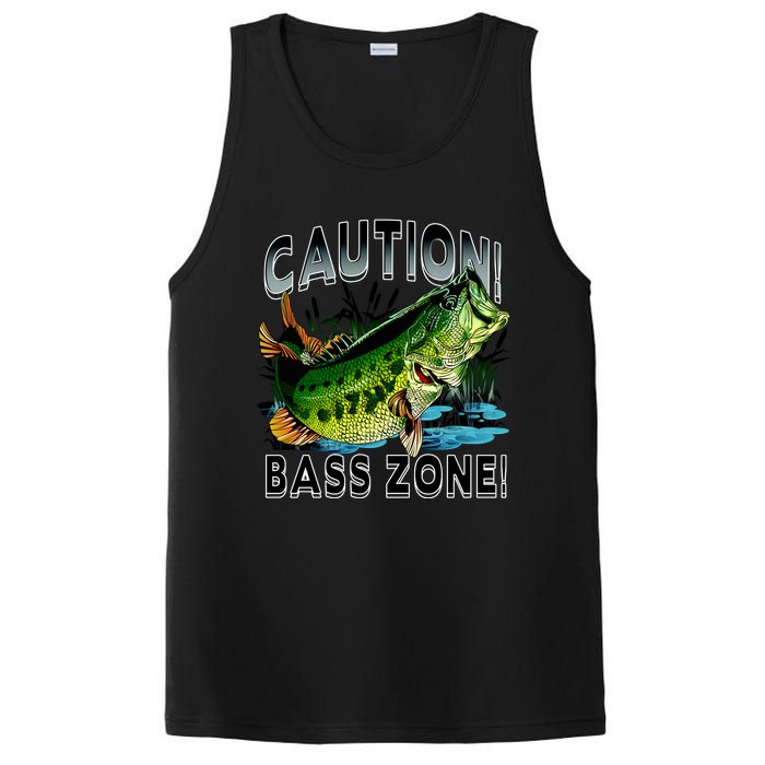 Caution Bass Zone Funny Fishing PosiCharge Competitor Tank