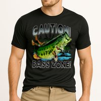 Caution Bass Zone Fishing Cooling Performance Crew T-Shirt