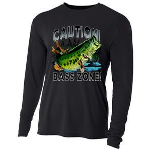 Caution Bass Zone Fishing Cooling Performance Long Sleeve Crew