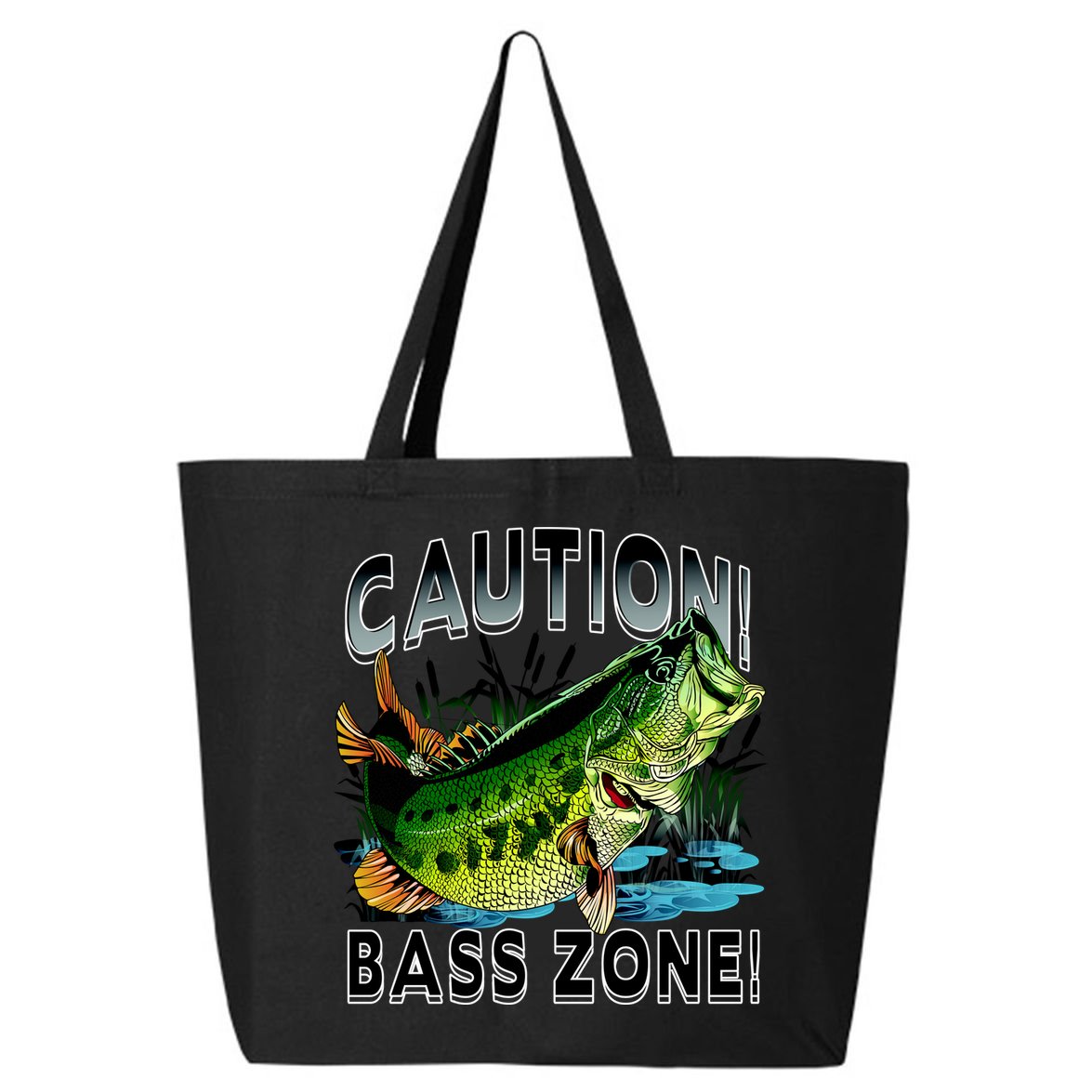 Caution Bass Zone Fishing 25L Jumbo Tote