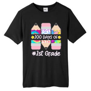 Cute Colorful 100 Days Of 1st Grade Tall Fusion ChromaSoft Performance T-Shirt