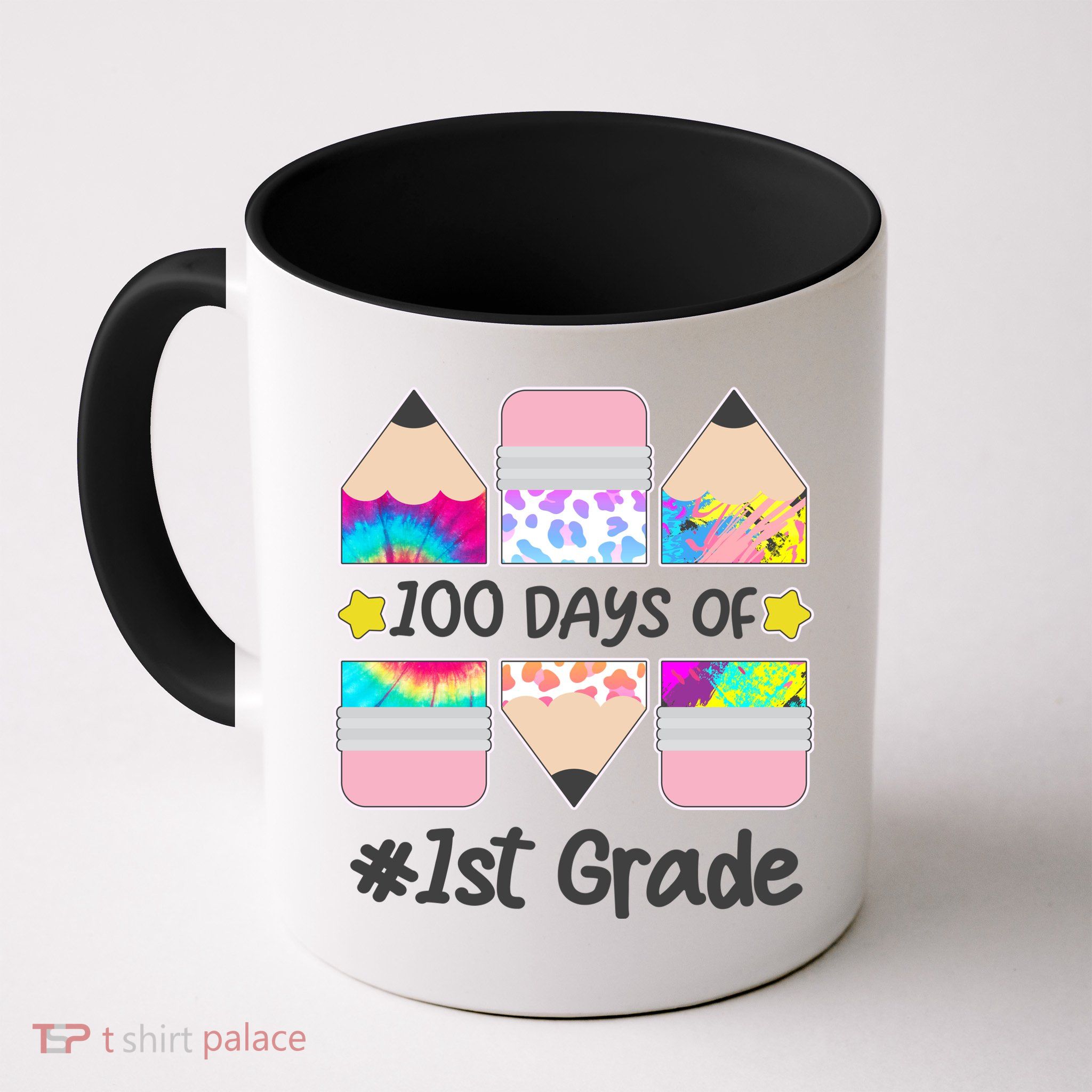 Cute Colorful 100 Days Of 1st Grade Mug