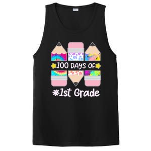 Cute Colorful 100 Days Of 1st Grade PosiCharge Competitor Tank