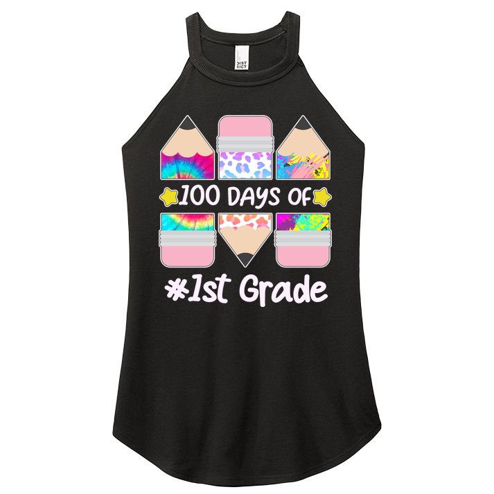 Cute Colorful 100 Days Of 1st Grade Women's Perfect Tri Rocker Tank