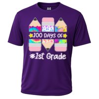 Cute Colorful 100 Days Of 1st Grade Performance Shirt