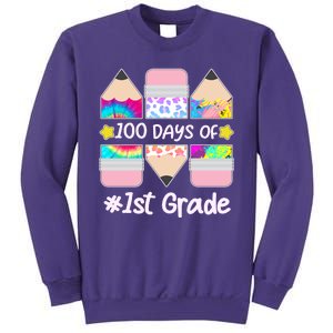 Cute Colorful 100 Days Of 1st Grade Sweatshirt