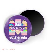Cute Colorful 100 Days Of 1st Grade Magnet