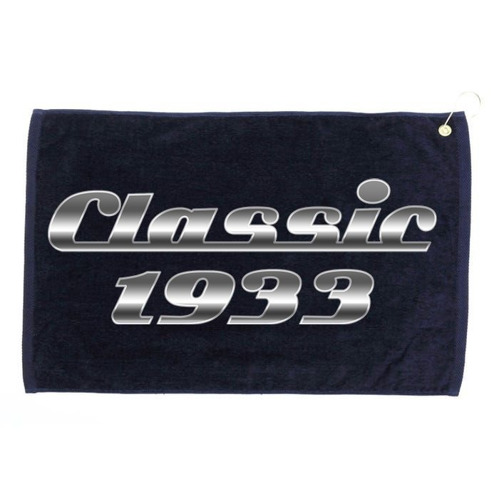 Classic Chrome 1933 90th Birthday Grommeted Golf Towel