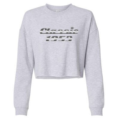 Classic Chrome 1953 70th Birthday Cropped Pullover Crew