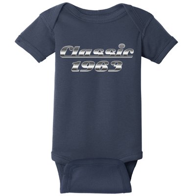 Classic Chrome 1963 60th Birthday Baby Bodysuit