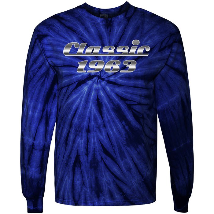 Classic Chrome 1963 60th Birthday Tie-Dye Long Sleeve Shirt