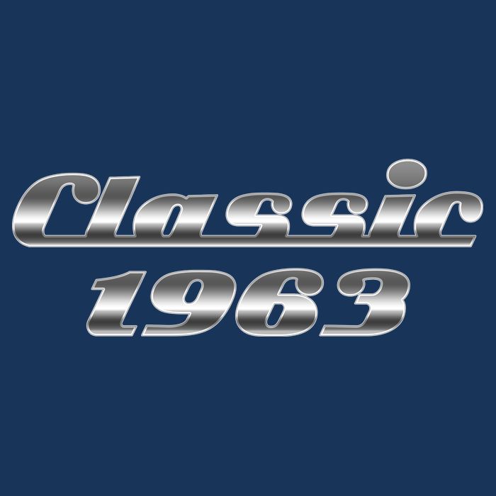 Classic Chrome 1963 60th Birthday Tie-Dye T-Shirt