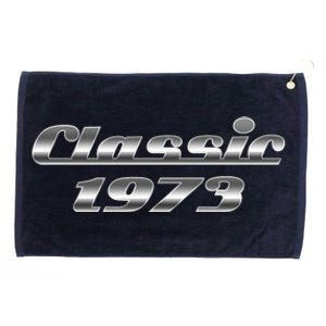 Classic Chrome 1973 50th Birthday Grommeted Golf Towel