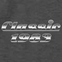 Classic Chrome 1983 40th Birthday Vector Backpack