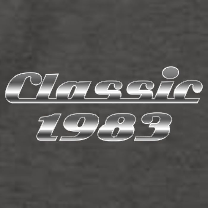 Classic Chrome 1983 40th Birthday Vector Backpack