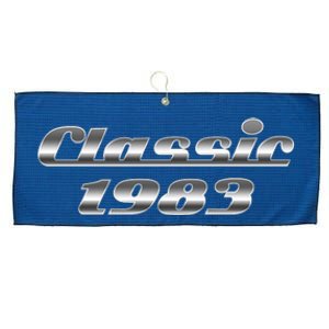 Classic Chrome 1983 40th Birthday Large Microfiber Waffle Golf Towel