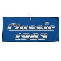 Classic Chrome 1983 40th Birthday Large Microfiber Waffle Golf Towel