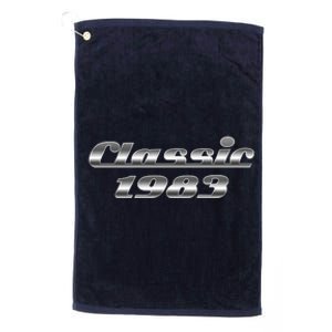 Classic Chrome 1983 40th Birthday Platinum Collection Golf Towel