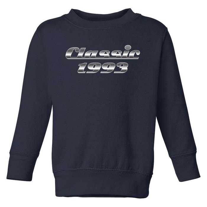 Classic Chrome 1993 30th Birthday Toddler Sweatshirt