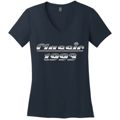 Classic Chrome 1993 30th Birthday Women's V-Neck T-Shirt