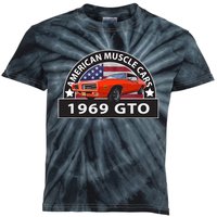 CLASSIC CARS 1969 GTO AMERICAN MUSCLE CARS VINTAGE 60s Kids Tie-Dye T-Shirt