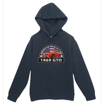 CLASSIC CARS 1969 GTO AMERICAN MUSCLE CARS VINTAGE 60s Urban Pullover Hoodie