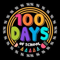Cute Cool 100 Days Of School Pencil Emblem Cooling Performance Long Sleeve Crew
