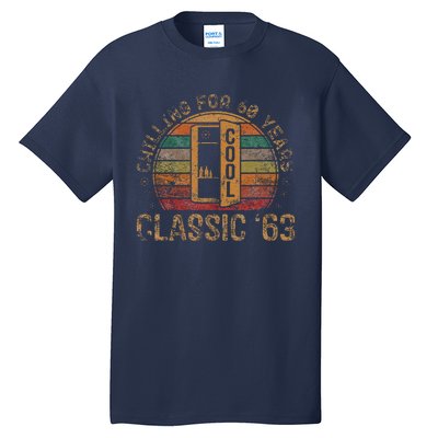 Cool Classic 1963 Vintage 60th Birthday Gifts 60 Year Old Tall T-Shirt