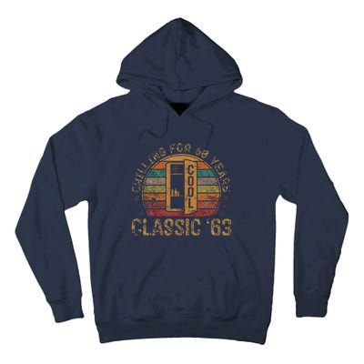 Cool Classic 1963 Vintage 60th Birthday Gifts 60 Year Old Tall Hoodie