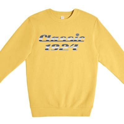 Classic Chrome 1924 100th Birthday Premium Crewneck Sweatshirt