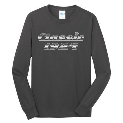 Classic Chrome 1924 100th Birthday Tall Long Sleeve T-Shirt