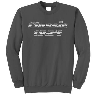 Classic Chrome 1924 100th Birthday Tall Sweatshirt