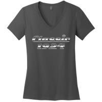 Classic Chrome 1924 100th Birthday Women's V-Neck T-Shirt