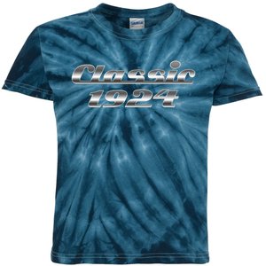 Classic Chrome 1924 100th Birthday Kids Tie-Dye T-Shirt