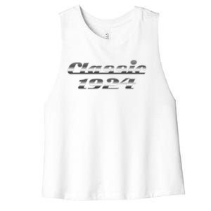 Classic Chrome 1924 100th Birthday Women's Racerback Cropped Tank