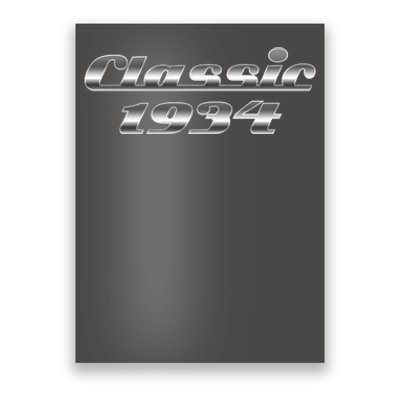 Classic Chrome 1934 90th Birthday Poster