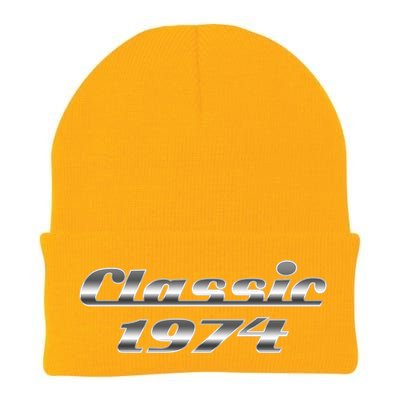 Classic Chrome 1974 50th Birthday Knit Cap Winter Beanie