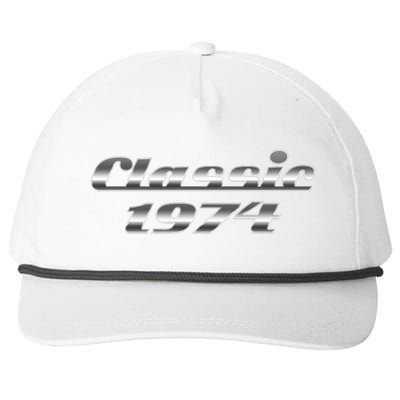 Classic Chrome 1974 50th Birthday Snapback Five-Panel Rope Hat