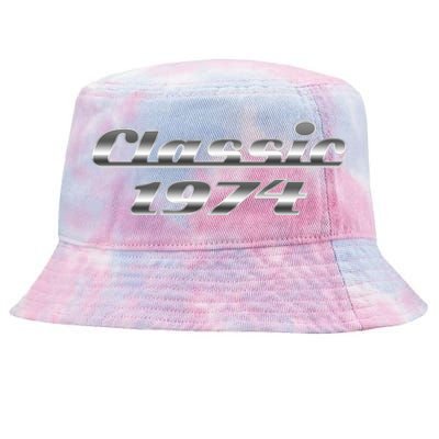 Classic Chrome 1974 50th Birthday Tie-Dyed Bucket Hat