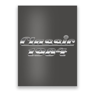 Classic Chrome 1984 40th Birthday Poster