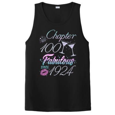 Cute Chapter 100th Birthday Fabulous Since 1924 PosiCharge Competitor Tank