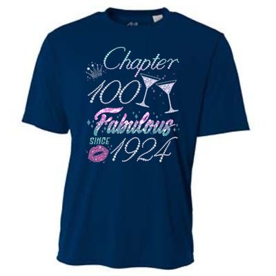 Cute Chapter 100th Birthday Fabulous Since 1924 Cooling Performance Crew T-Shirt